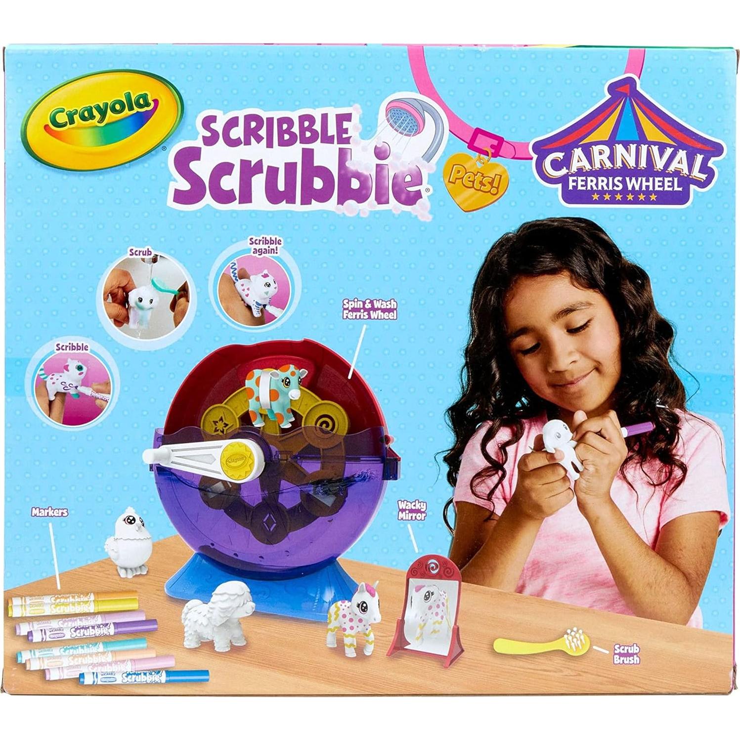 Juego de Carnaval Crayola Scribble Scrubbie Pets 1.27kg