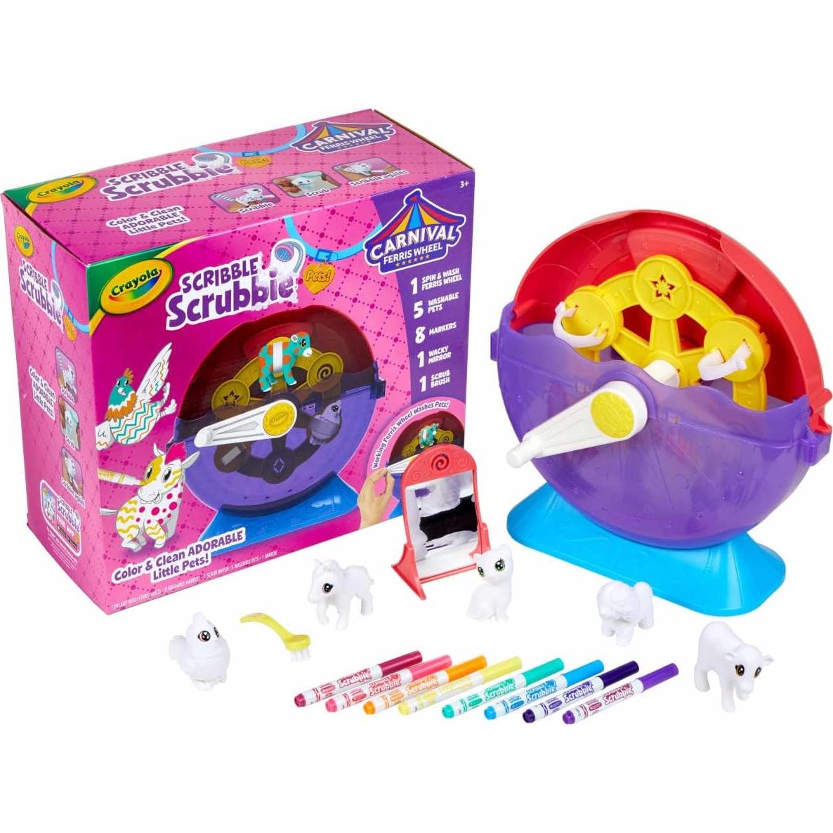 Juego de Carnaval Crayola Scribble Scrubbie Pets 1.27kg