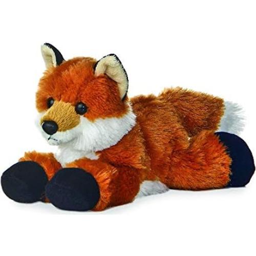 Peluche Zorro Naranja Aurora Mini Flopsi 20 cm + Libro
