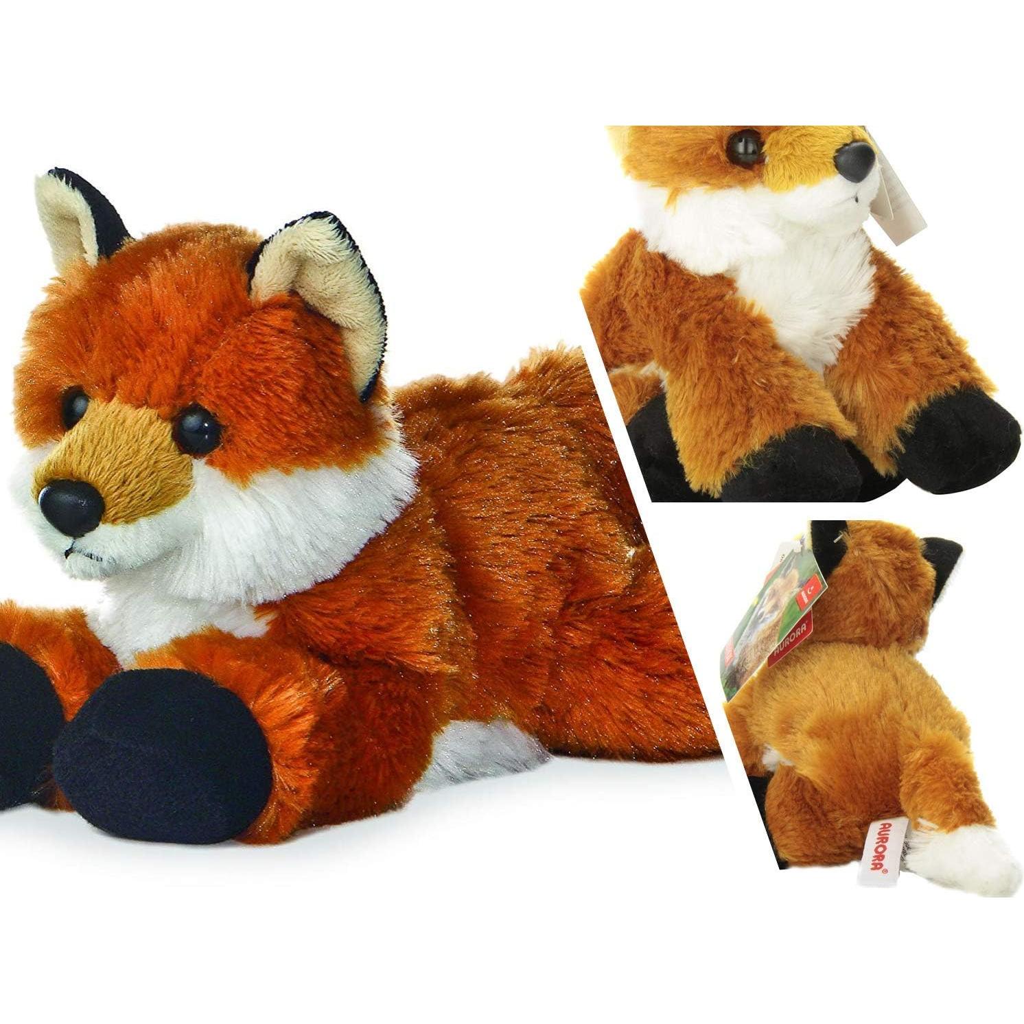 Peluche Zorro Naranja Aurora Mini Flopsi 20 cm + Libro