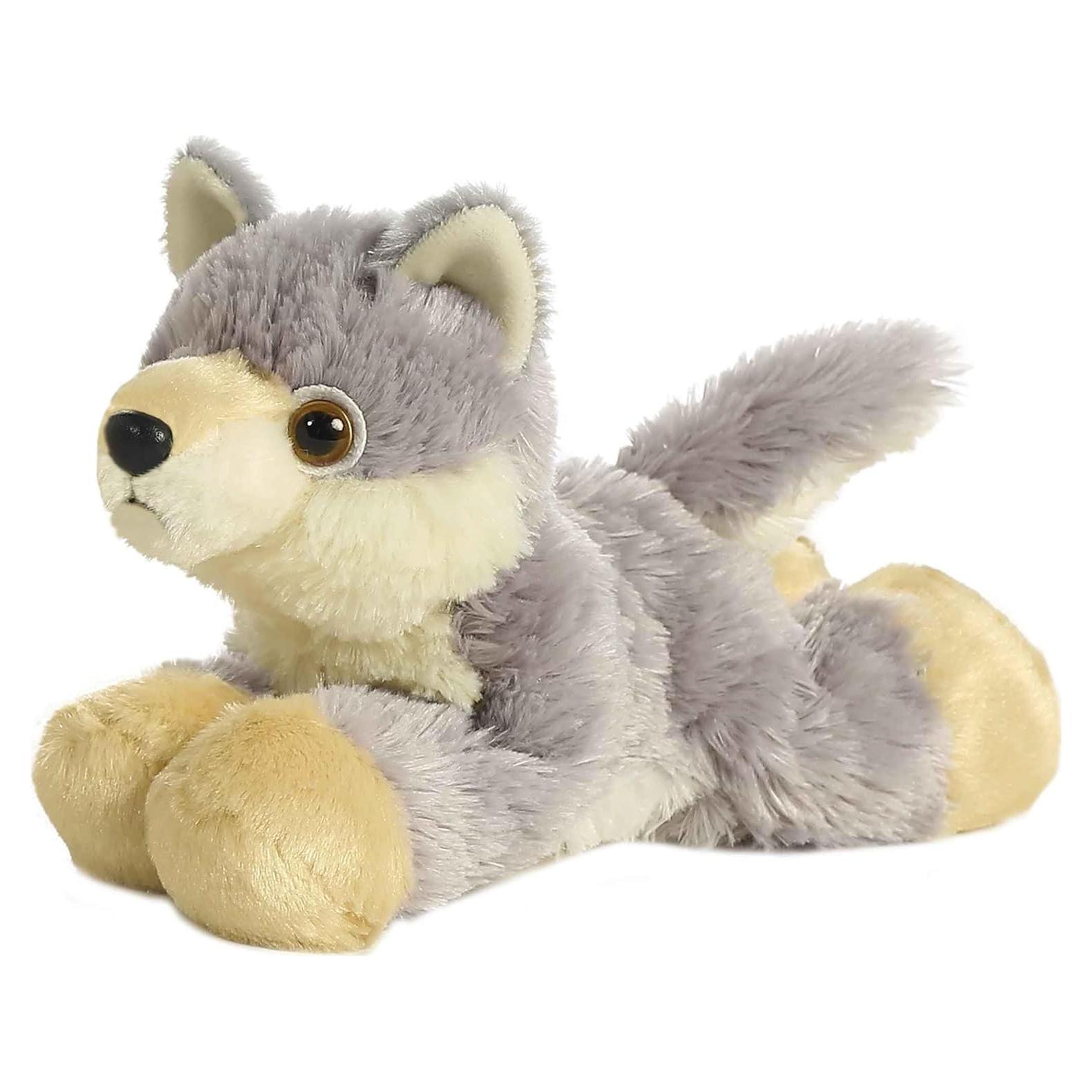 Peluche Lobo Woolsey Aurora Mini Flopsie 20 cm Suave
