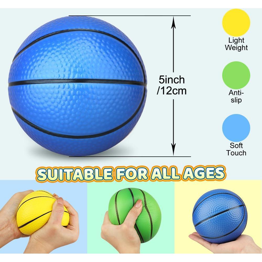 Mini Balones de Baloncesto Dilabnba 5" Suaves 3PCS
