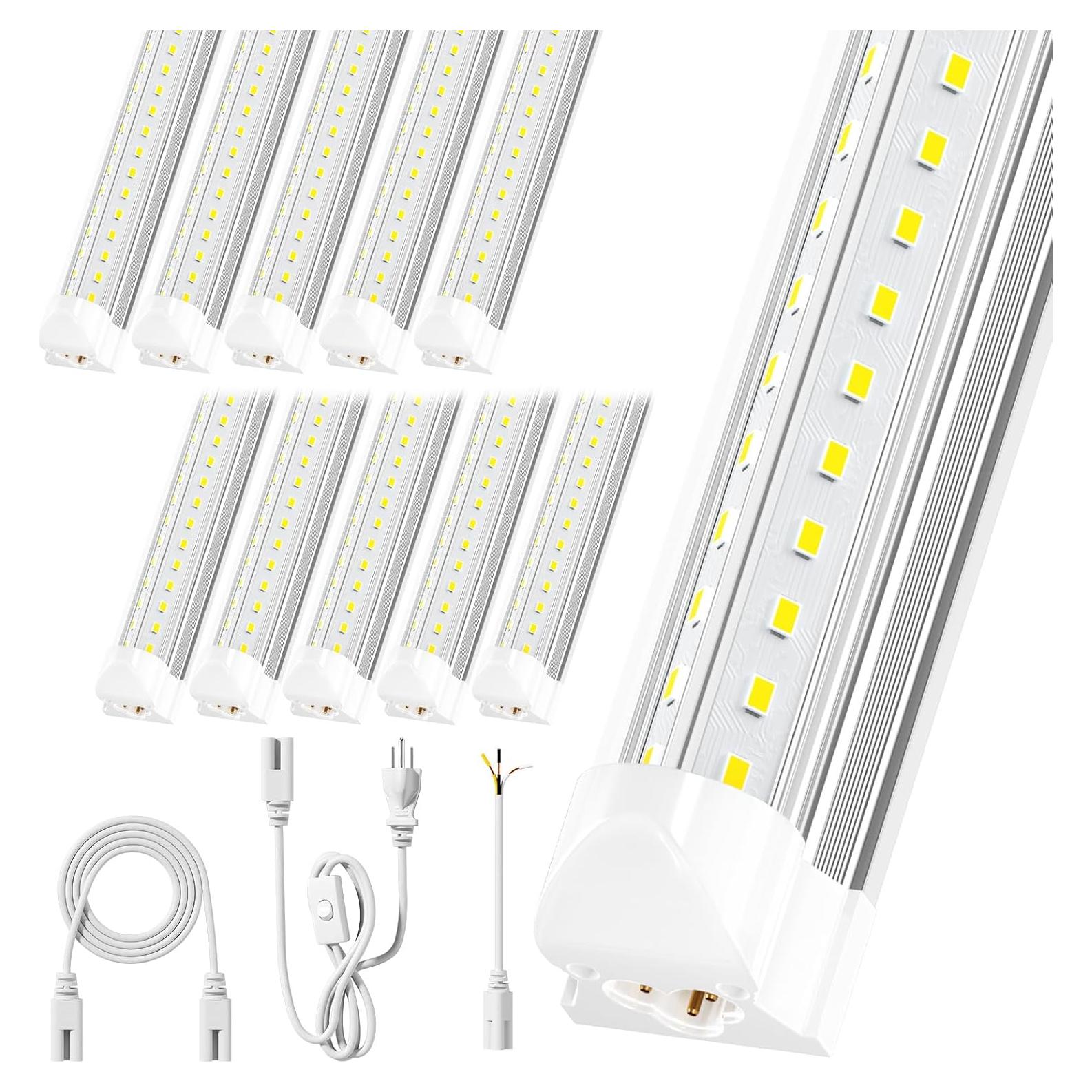 Luz de Taller LED ONLYLUX 4FT 36W 5000lm Conectable 10 Pzas