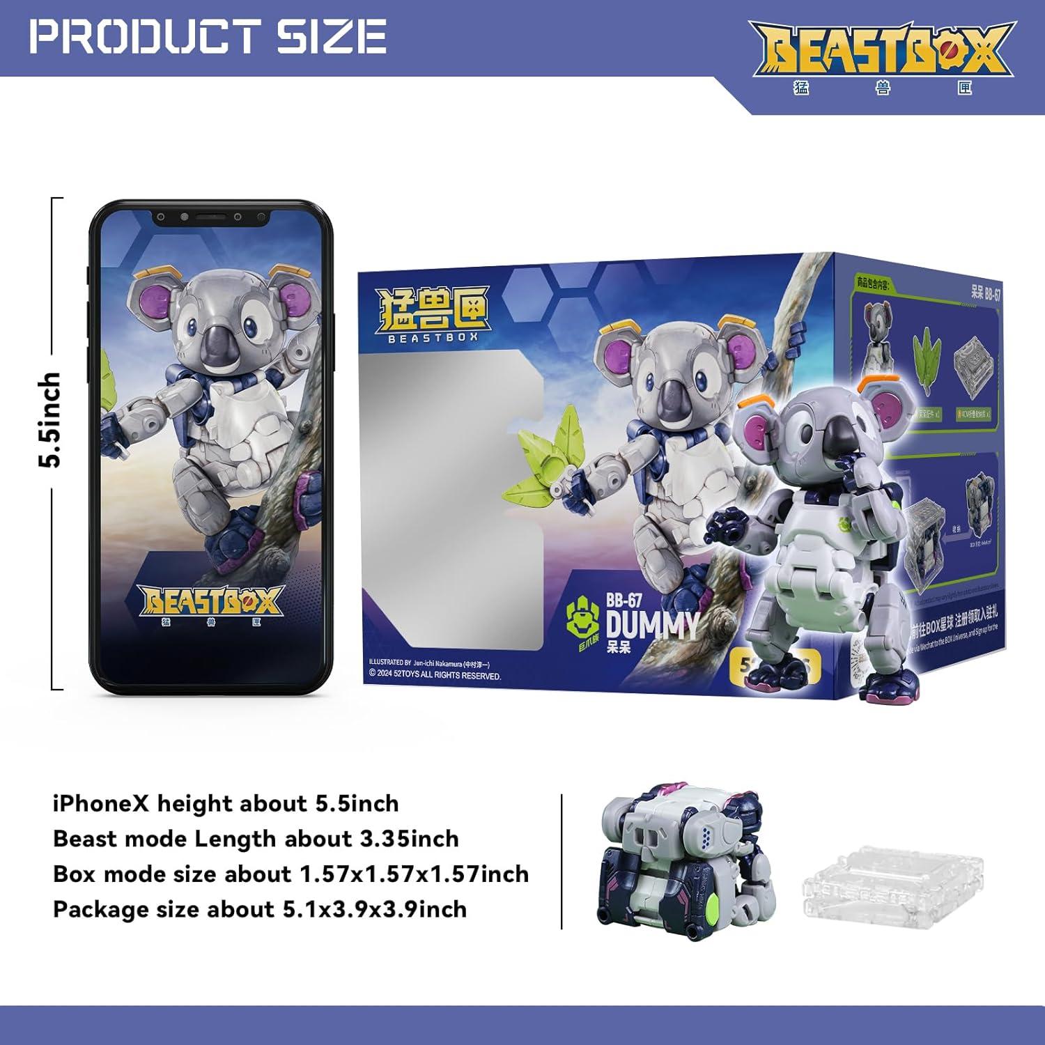 Figura de Acción 52TOYS BEASTBOX Dummy Transformable 8cm