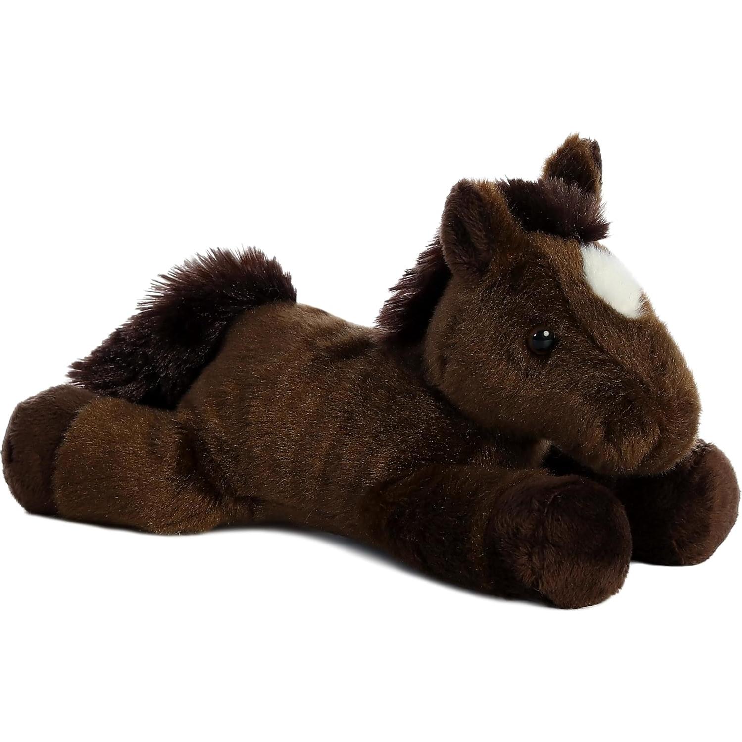 Peluche Caballo Chestnut Aurora 20 cm Suave y Acogedor