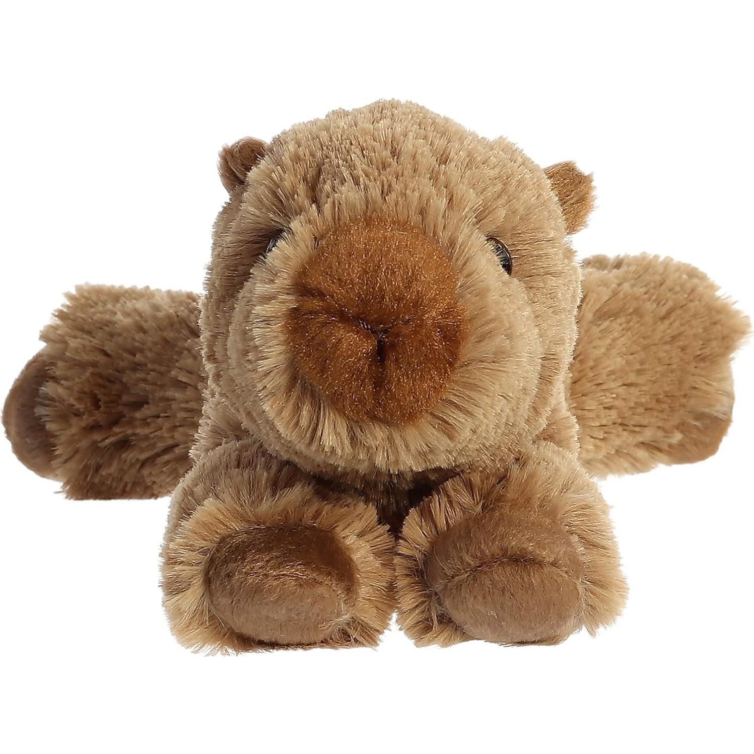 Peluche Aurora Mini Flopsie Charlie Capibara 10 cm Marrón