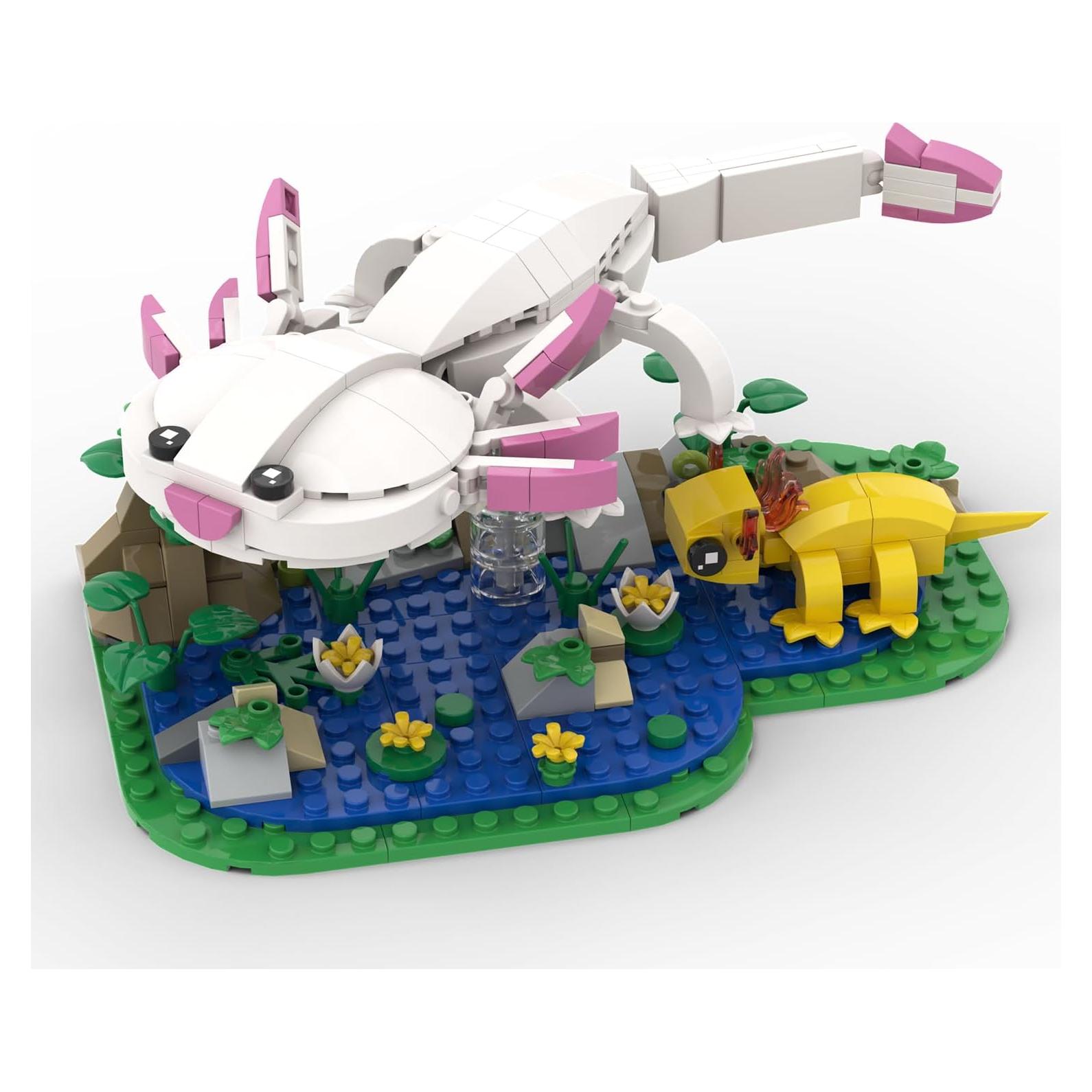 Juego de Construcción Axolotl MIAMIACITA con Escenario Natural