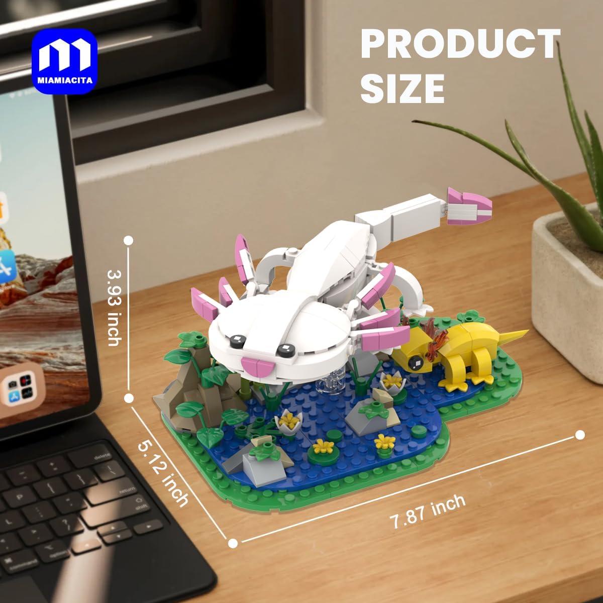 Juego de Construcción Axolotl MIAMIACITA con Escenario Natural