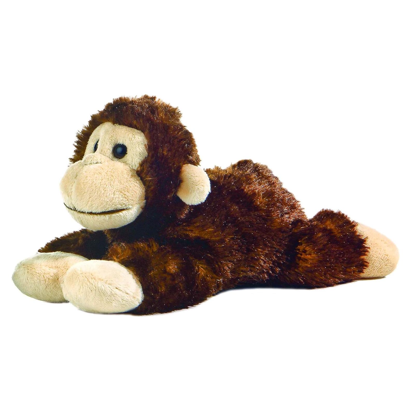 Peluche Cheki Chimp Aurora Mini Flopsie Marrón 20 cm