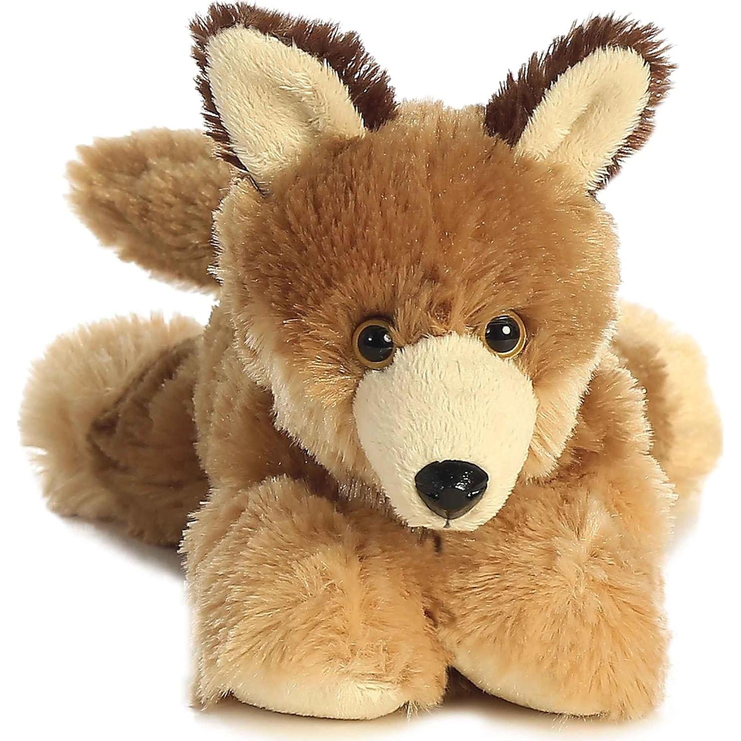 Peluche Clever Coyote Aurora Mini Flopsie 20 cm Marrón