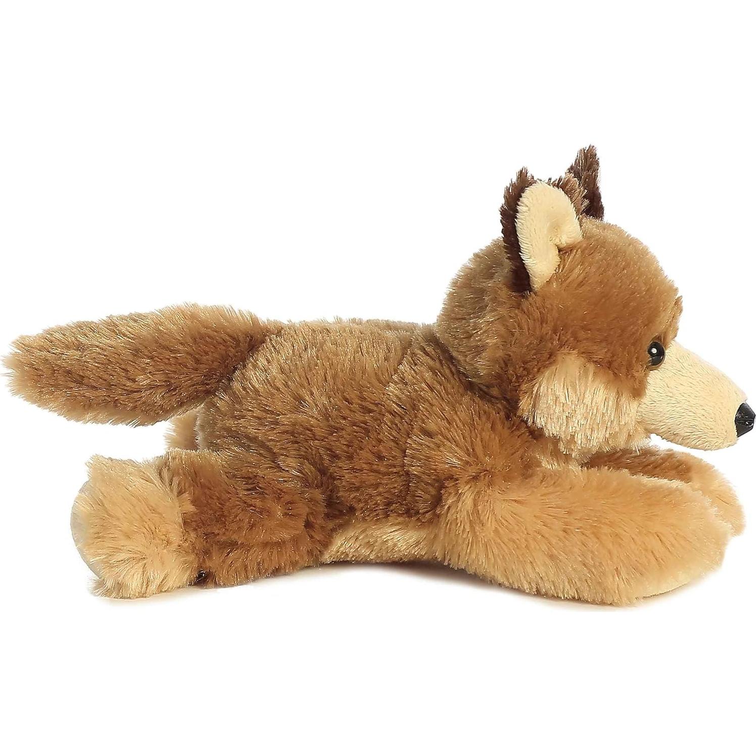 Peluche Clever Coyote Aurora Mini Flopsie 20 cm Marrón