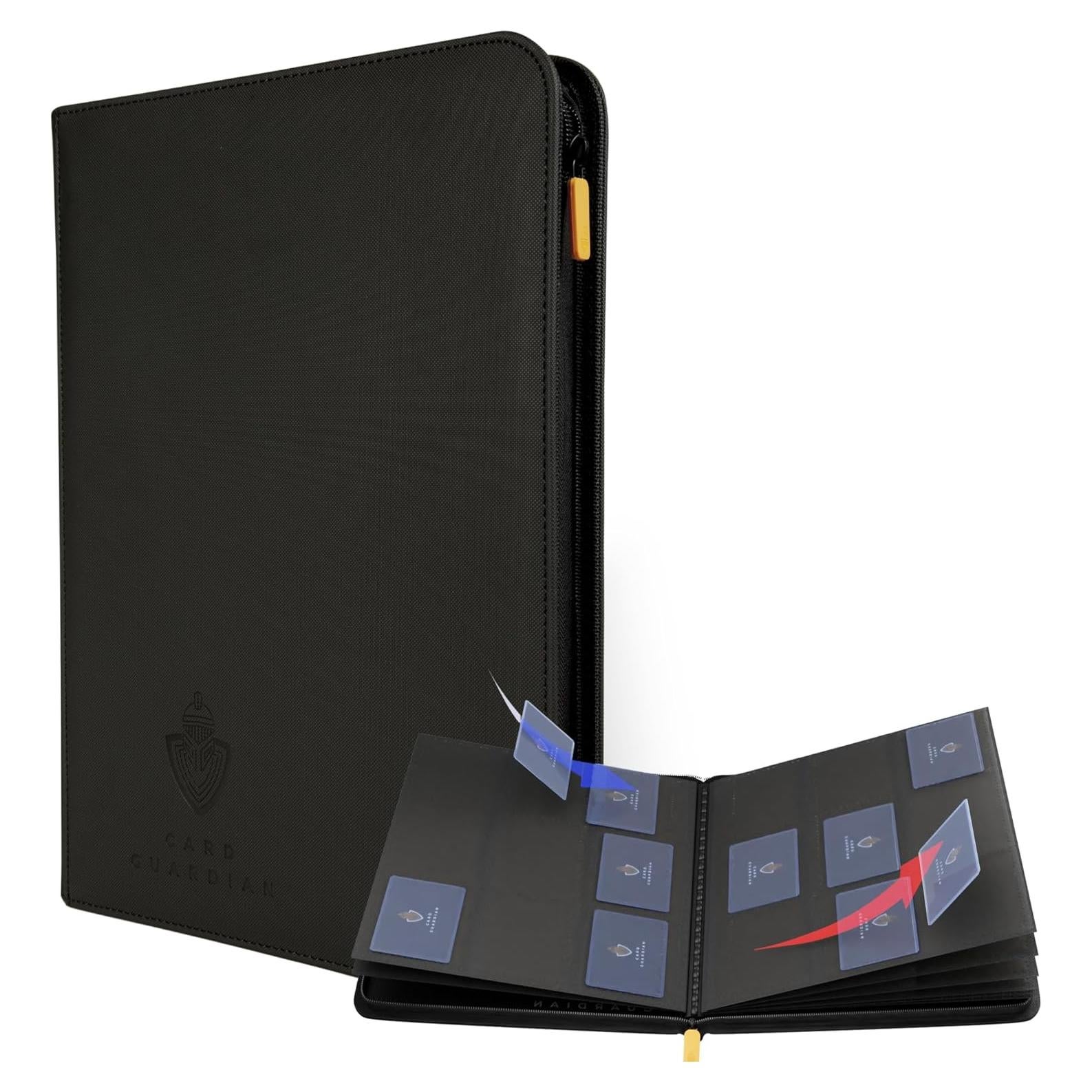 Carpeta Premium de 9 Bolsillos Guardián de Cartas Negra - 360 Cartas