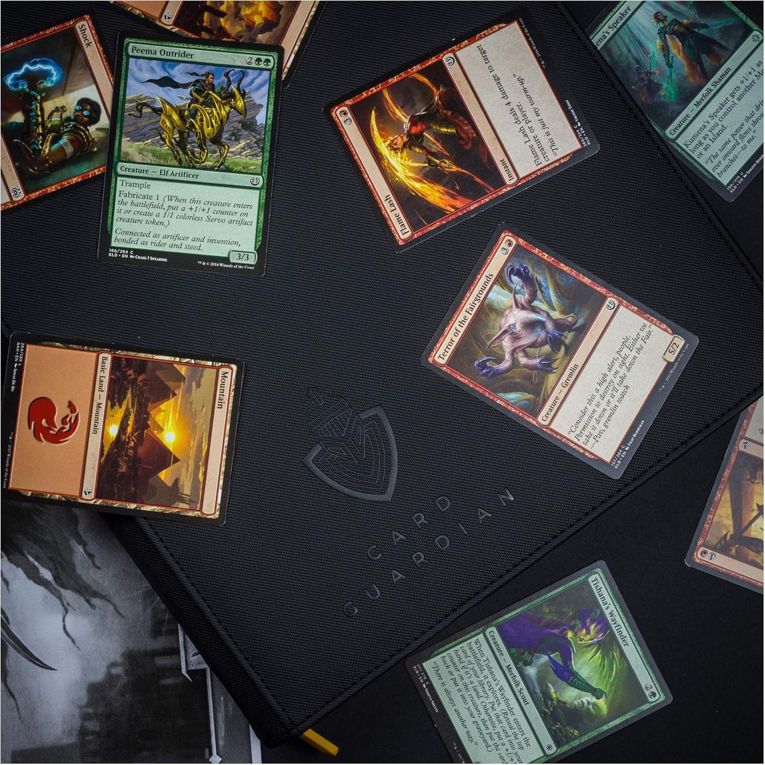 Carpeta Premium de 9 Bolsillos Guardián de Cartas Negra - 360 Cartas