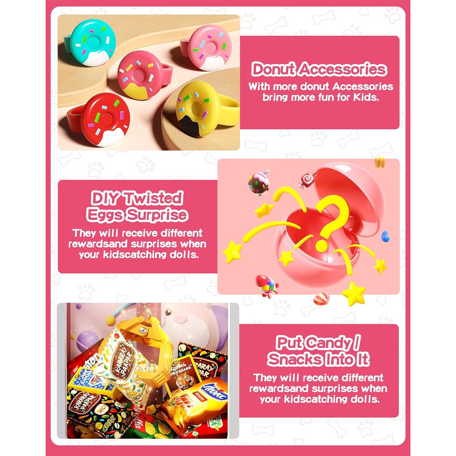 Mini Máquina de Garra Electrónica Jovow para Niños - 30 Juguetes