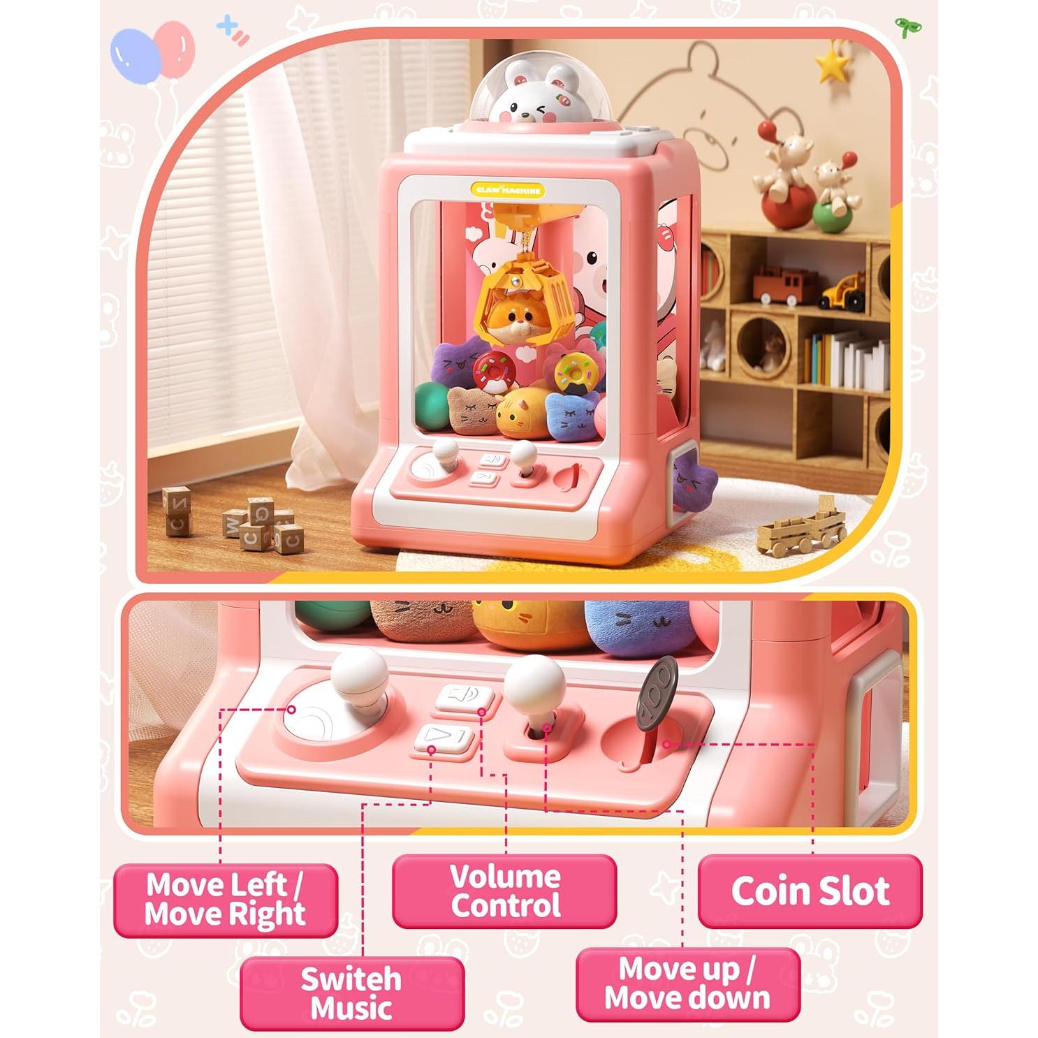 Mini Máquina de Garra Electrónica Jovow para Niños - 30 Juguetes