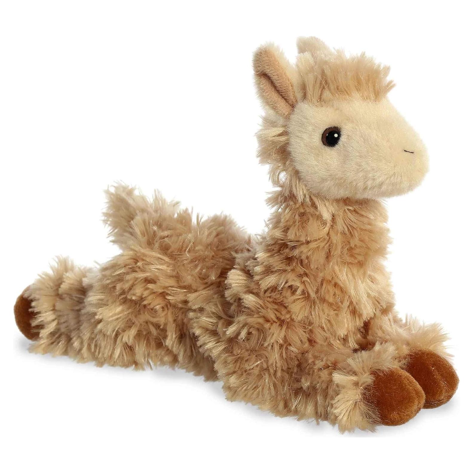 Peluche Llama Louis Mini Flopsie Aurora 21.5 cm Marrón