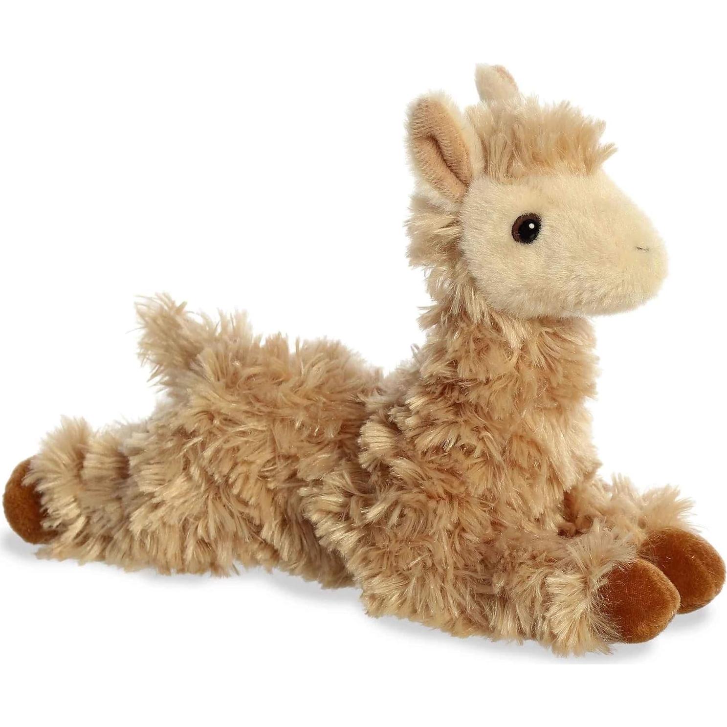 Peluche Llama Louis Mini Flopsie Aurora 21.5 cm Marrón
