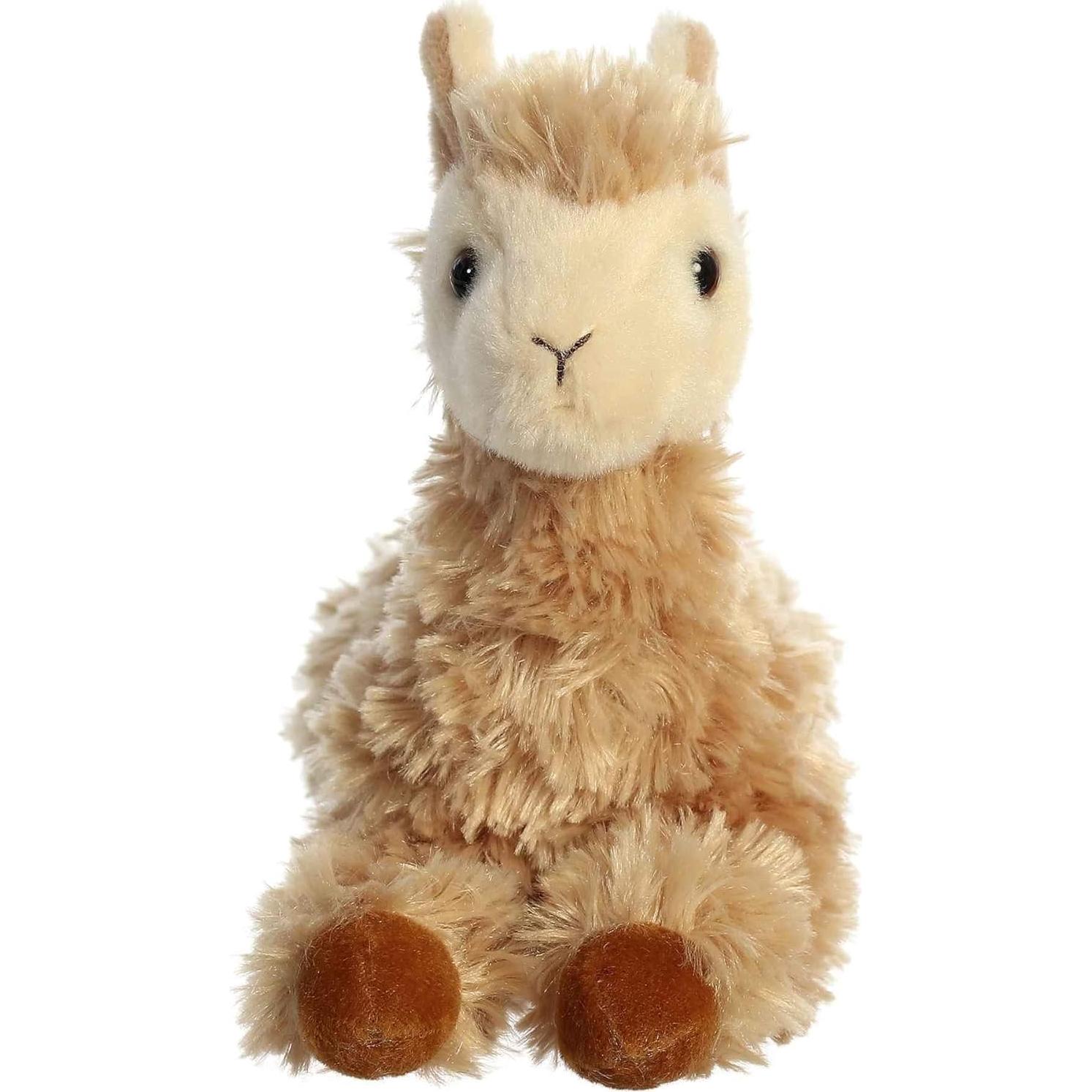Peluche Llama Louis Mini Flopsie Aurora 21.5 cm Marrón