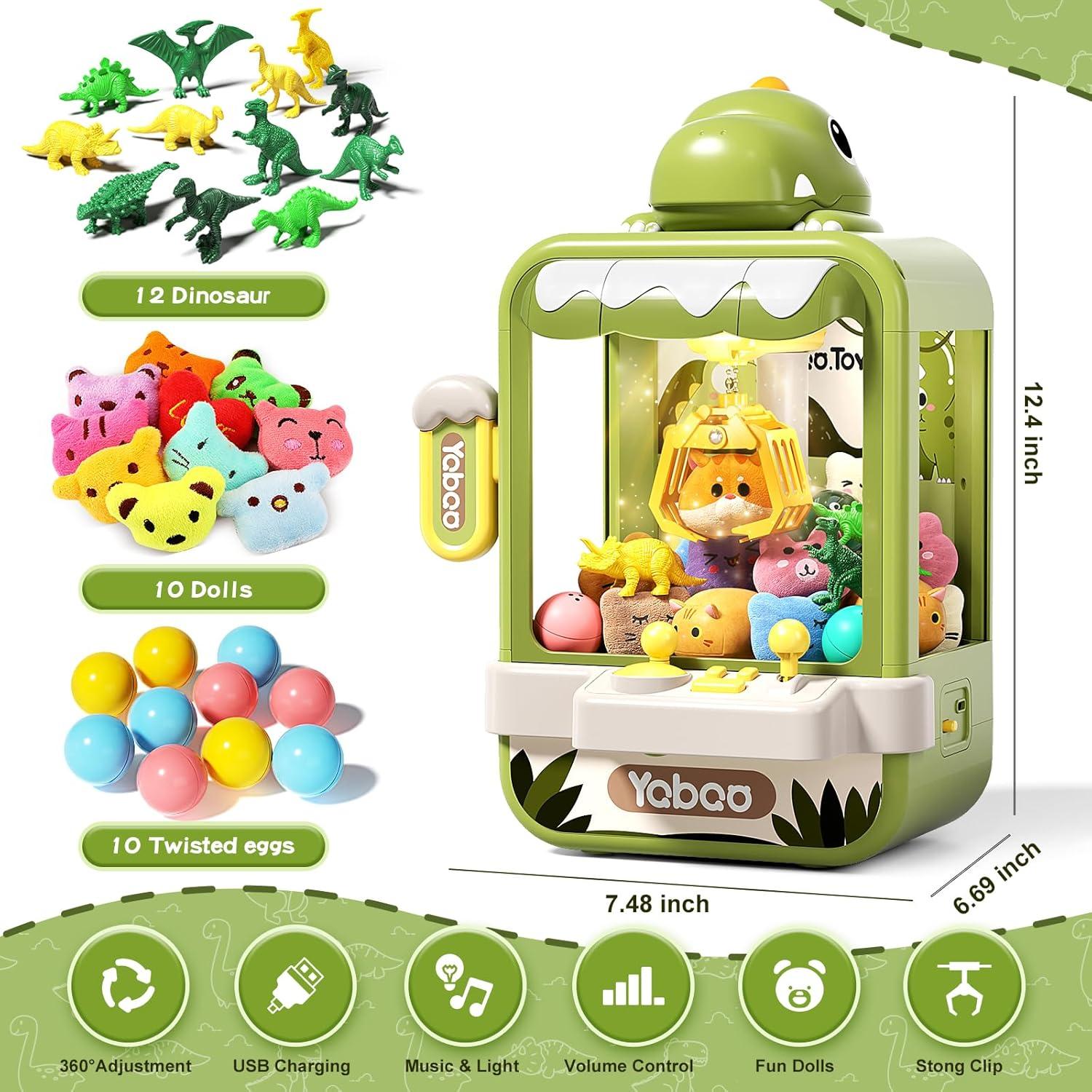 Máquina de Garras de Dinosaurio Eohemeral Mini 19.5x17x32.5cm