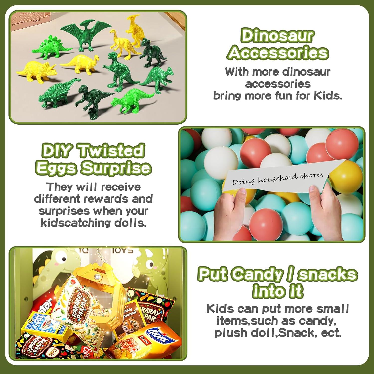 Máquina de Garras de Dinosaurio Eohemeral Mini 19.5x17x32.5cm