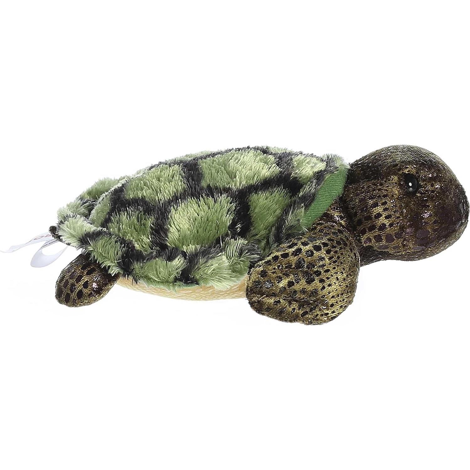 Peluche Tortuga Marina Aurora Mini Flopsie Verde 18 cm