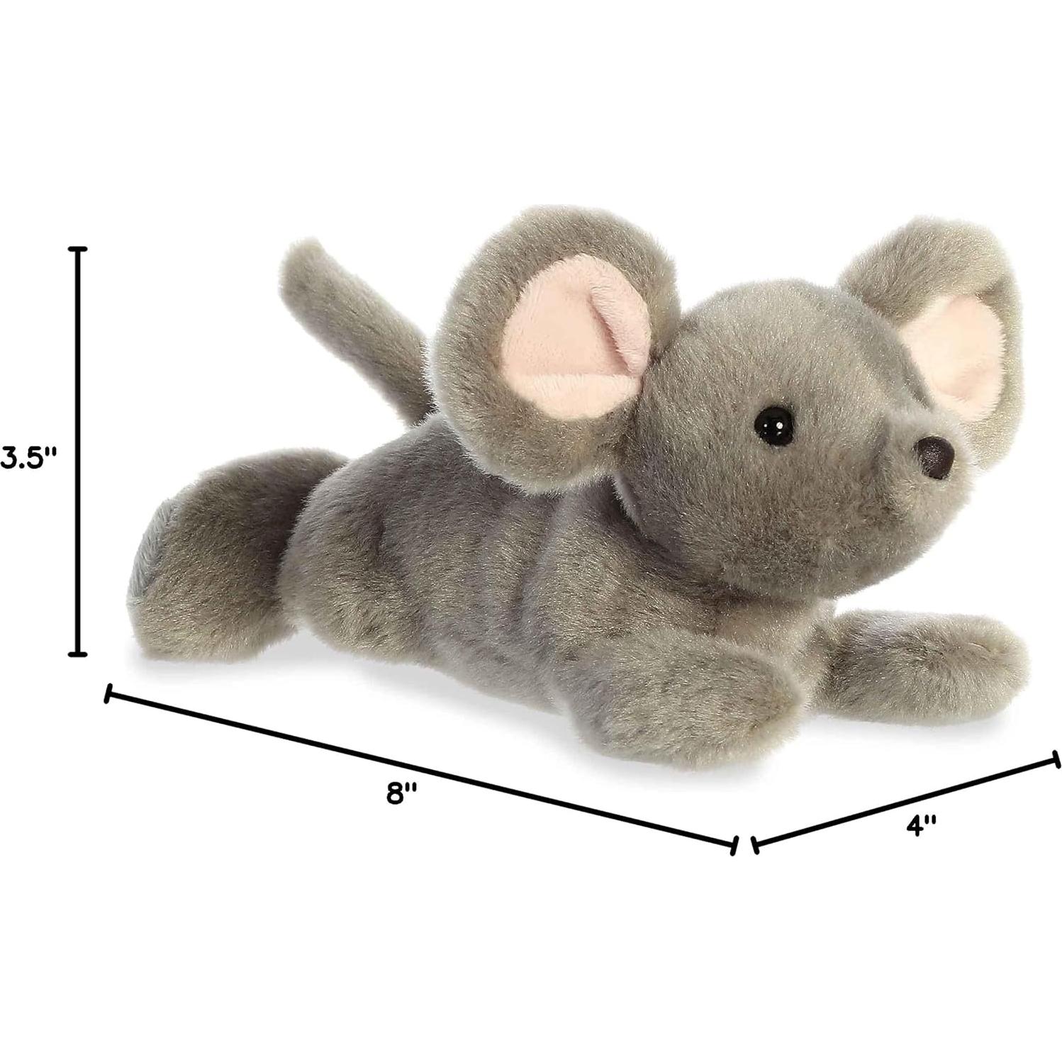 Peluche Aurora Mini Flopsie Missy Mouse Gris 20 cm