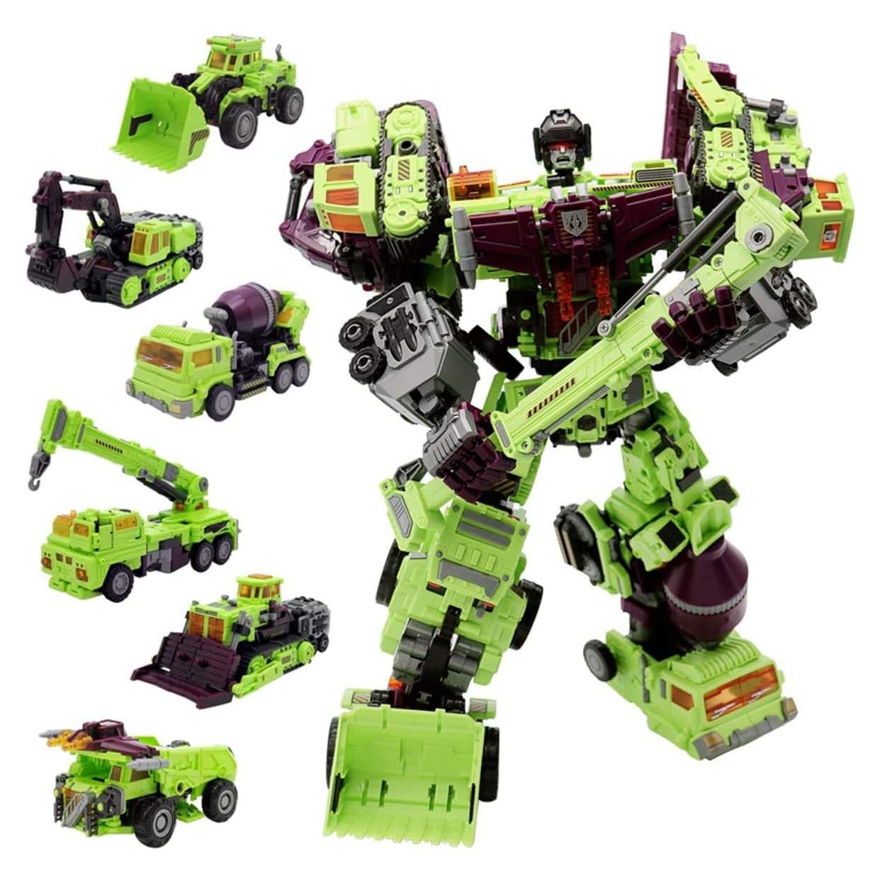 Robot Deformable NBK 3350 6 en 1 Juguete para Niños Verde