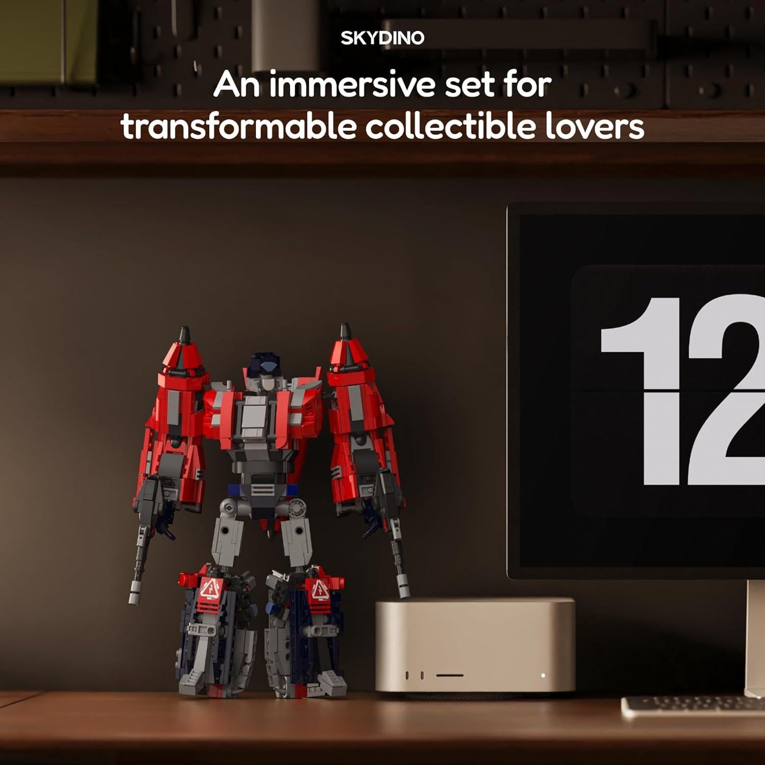 Kit de Construcción Robot Transformador Sillbird 3-en-1 1128 Piezas