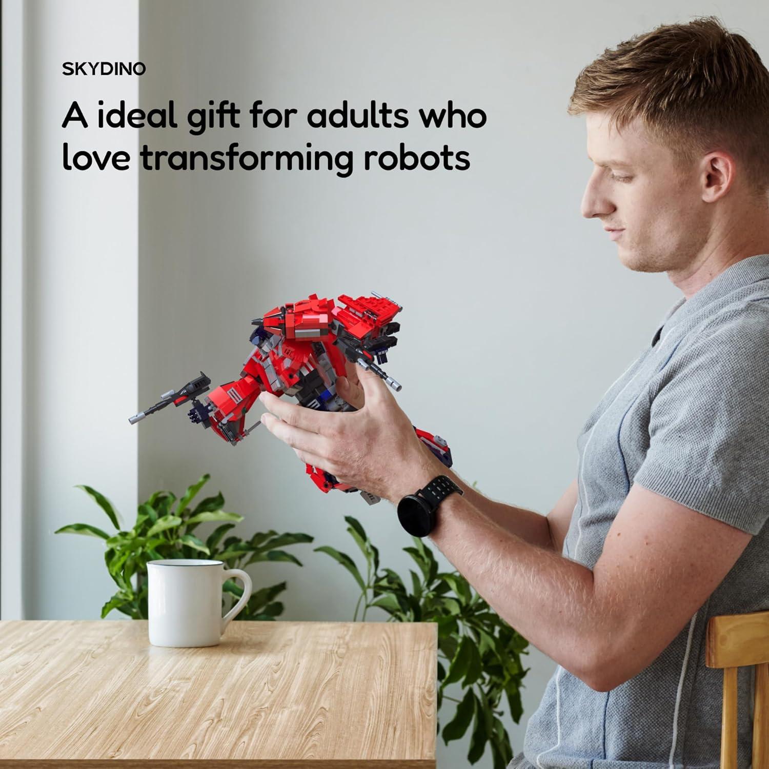 Kit de Construcción Robot Transformador Sillbird 3-en-1 1128 Piezas