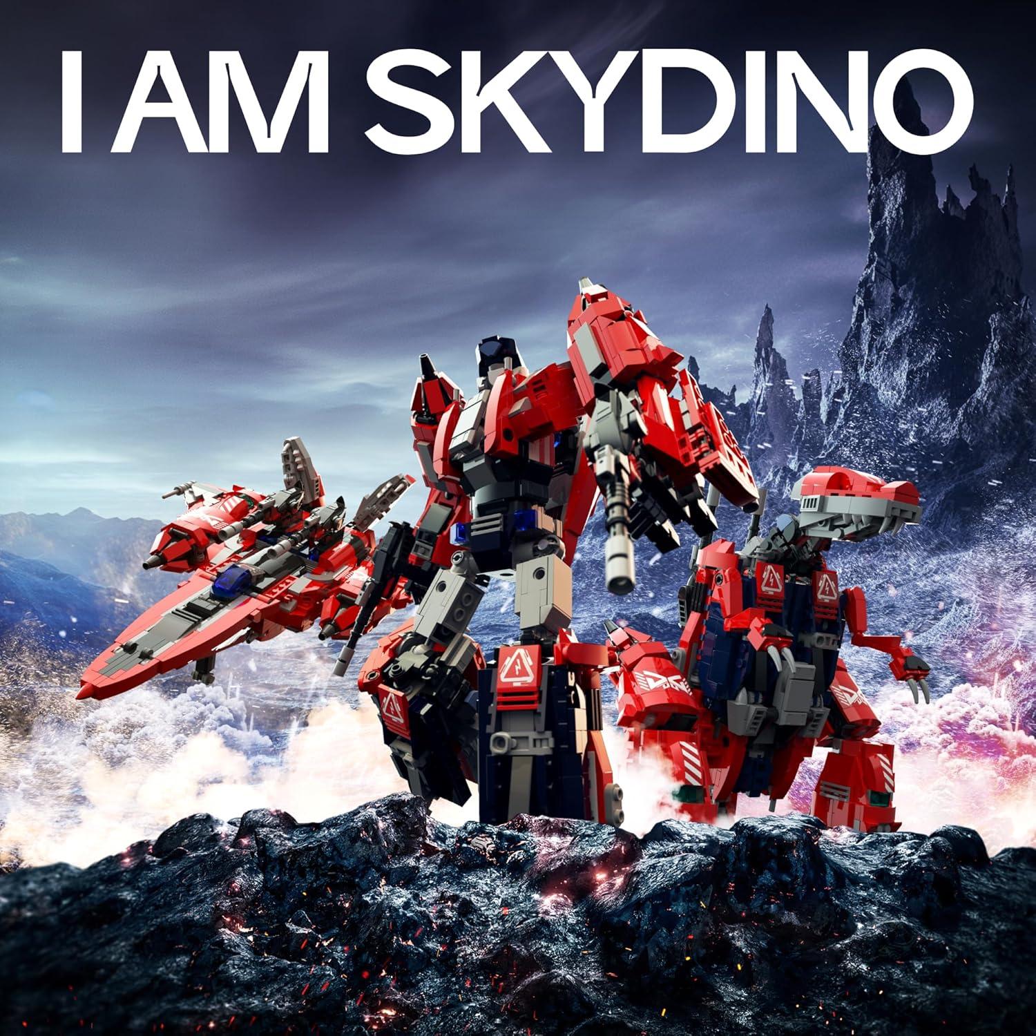 Kit de Construcción Robot Transformador Sillbird 3-en-1 1128 Piezas