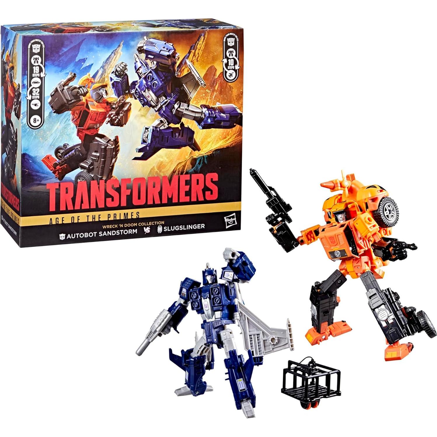 Transformers Wreck 'n Doom 2-Pack: Sandstorm y Slugslinger