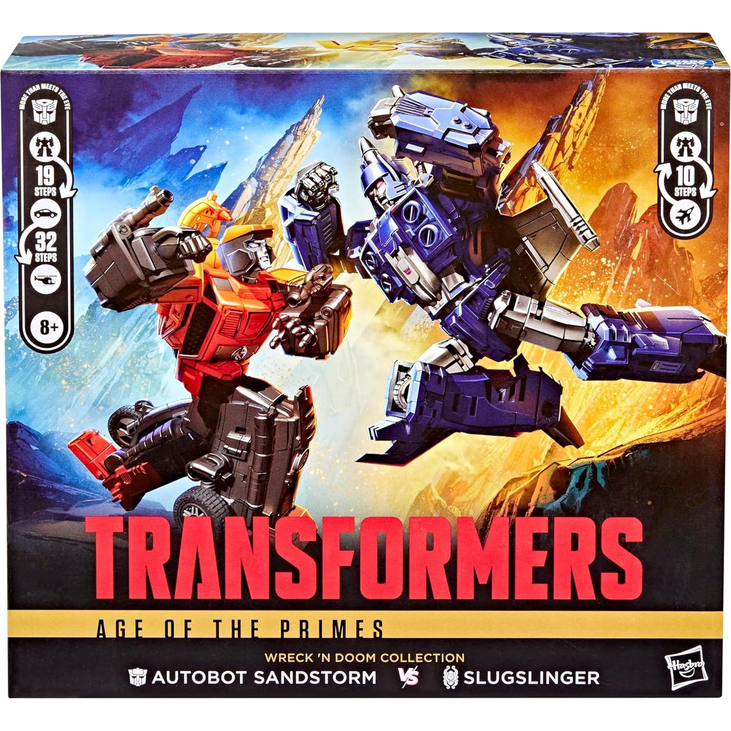 Transformers Wreck 'n Doom 2-Pack: Sandstorm y Slugslinger