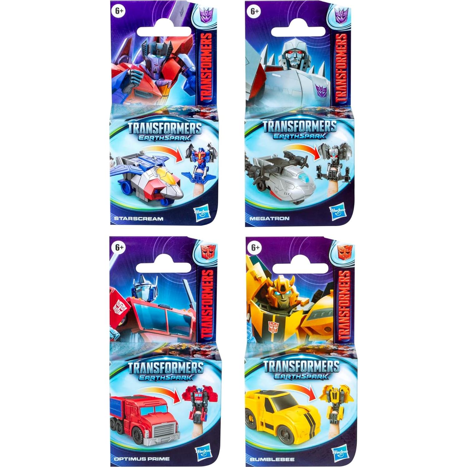 Transformers EarthSpark Tacticon 4 Mini Figuras de Acción 6 cm