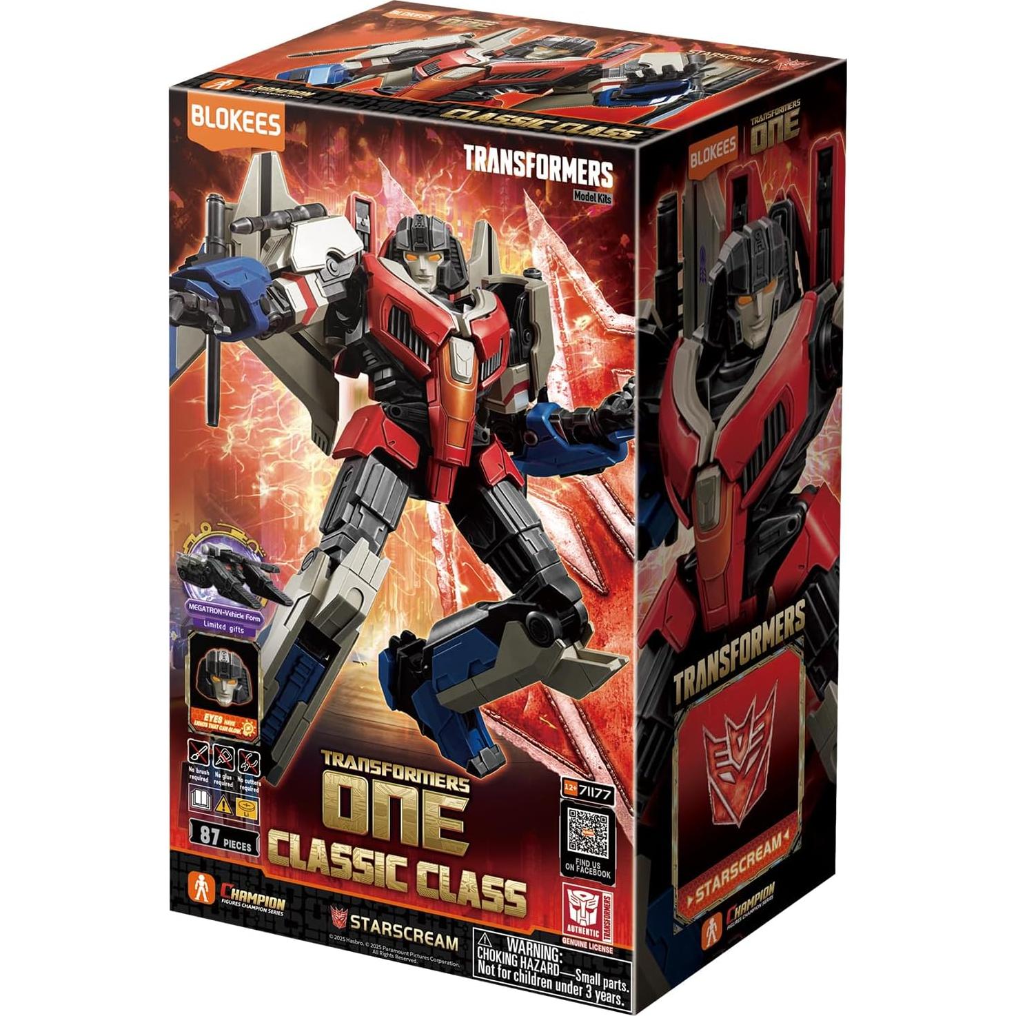 Figuras Transformers Blokees Starscream 12.6cm LED