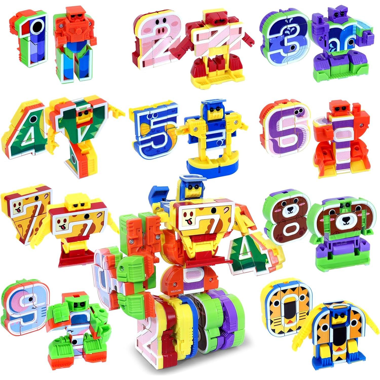 Juguete Transformador HOPANDOS 10 en 1 Animales STEM 3+