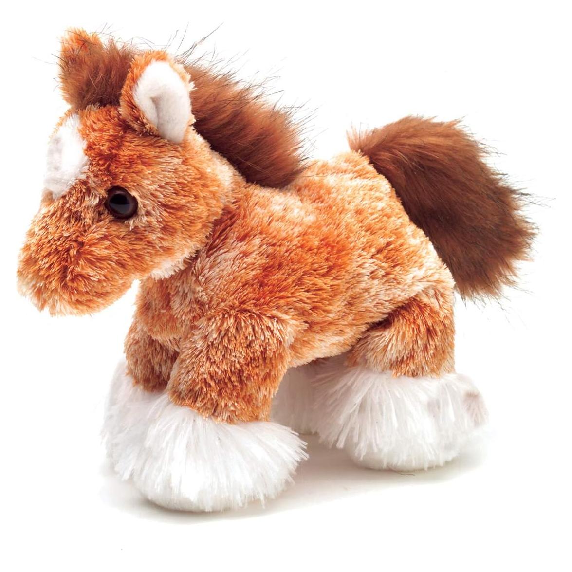 Peluche Mini Flopsie Aurora Clyde Caballo 20 cm Marrón