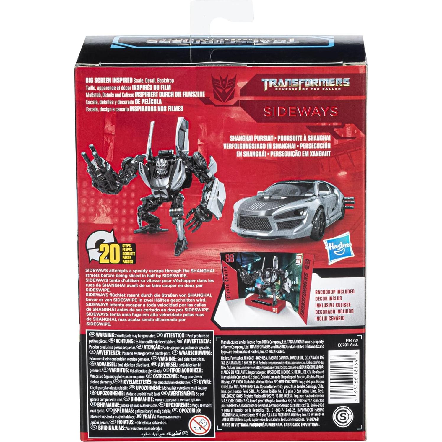 Transformers Figura de Acción Sideways Hasbro 11.43 cm Deluxe