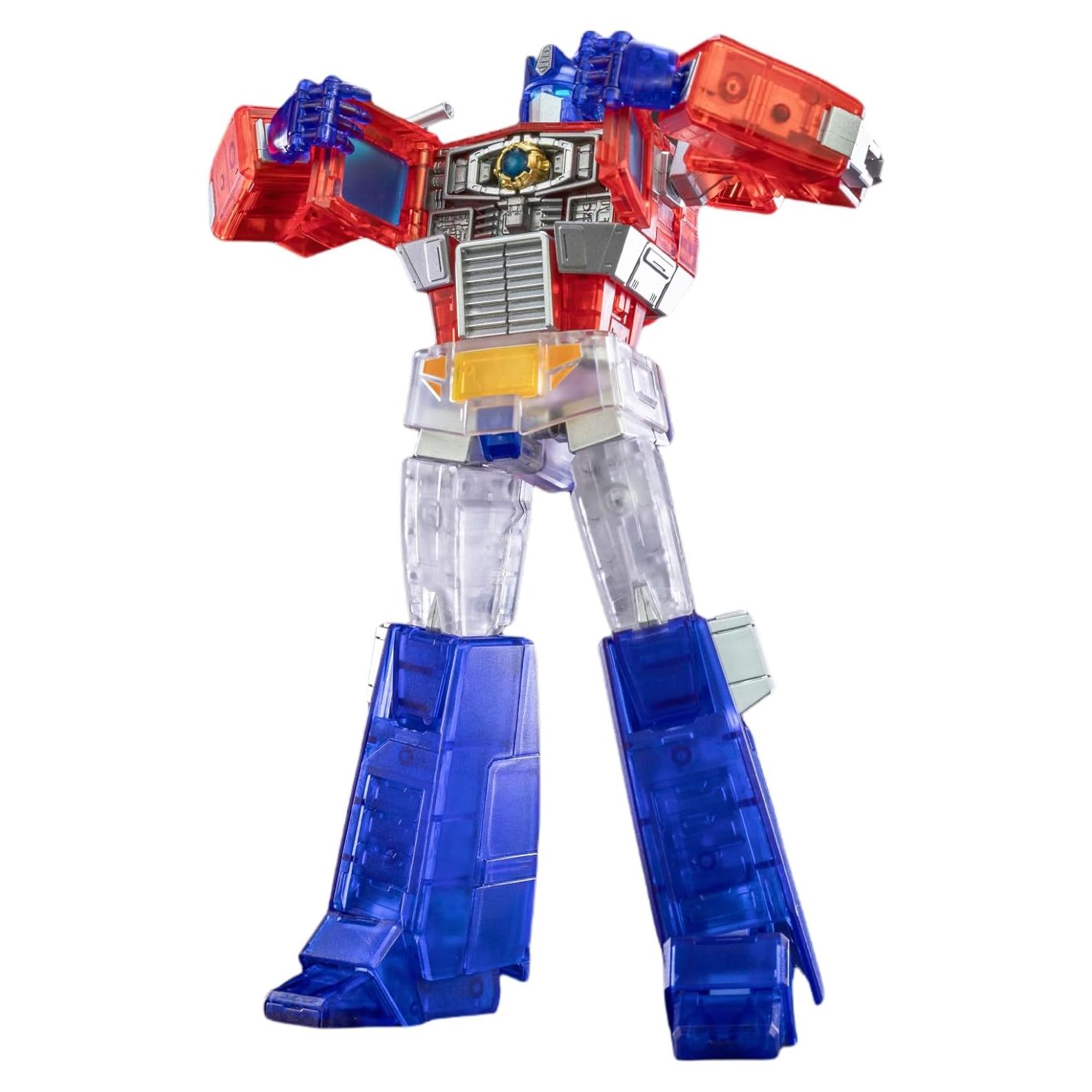 Transformers G1 Optimus Prime YOLOPARK 20 cm Edición Transparente