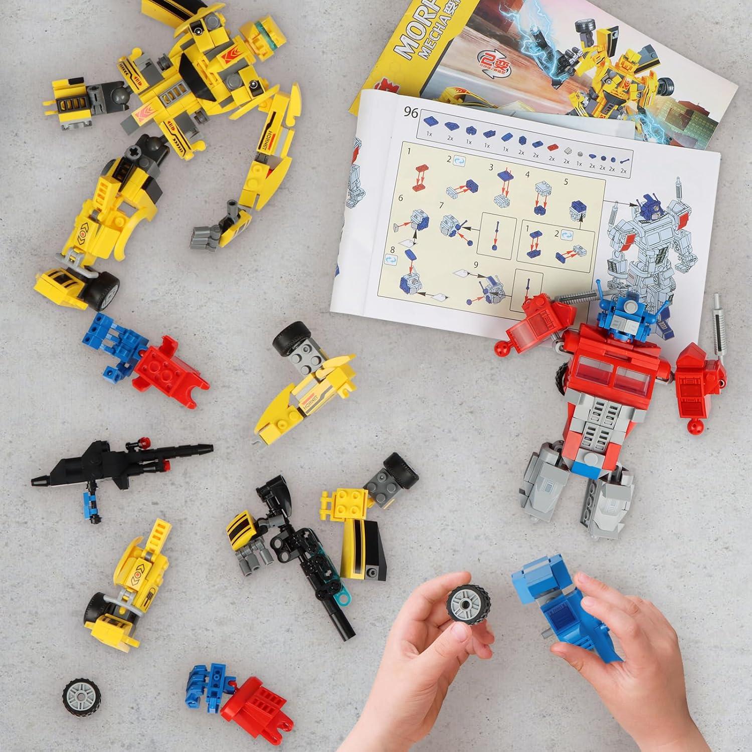 Juego de Construcción Transformador 2en1 HIGH GODO 636 Piezas