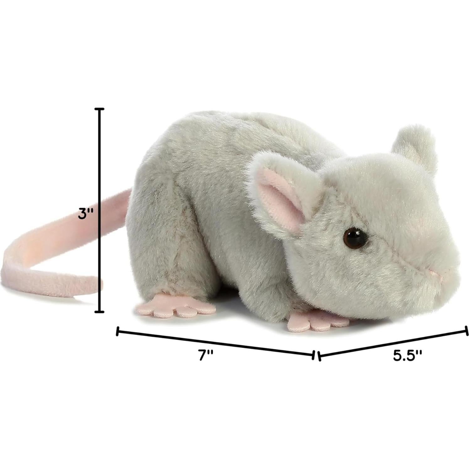 Peluche Mini Flopsie Ratón Aurora 20 cm Suave y Divertido