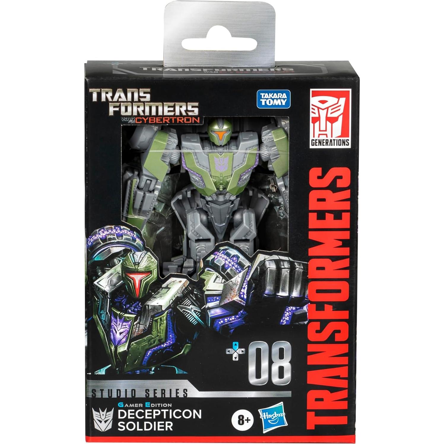 Transformers Juguete Soldado Decepticon Edición Gamer 08 11.5 cm