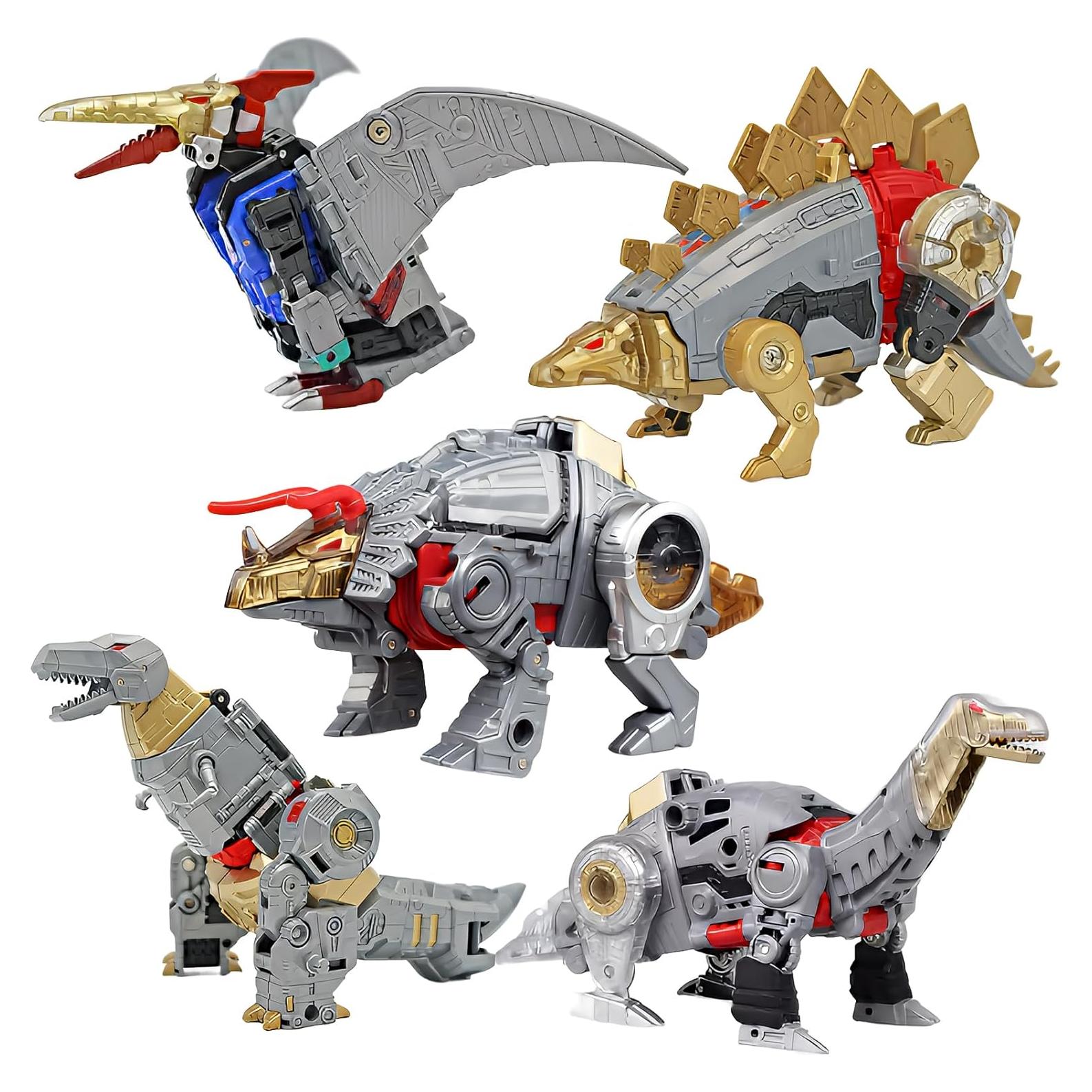 Juguete Deformable 5 en 1 Chingbor Robot Dinosaurio 37 cm