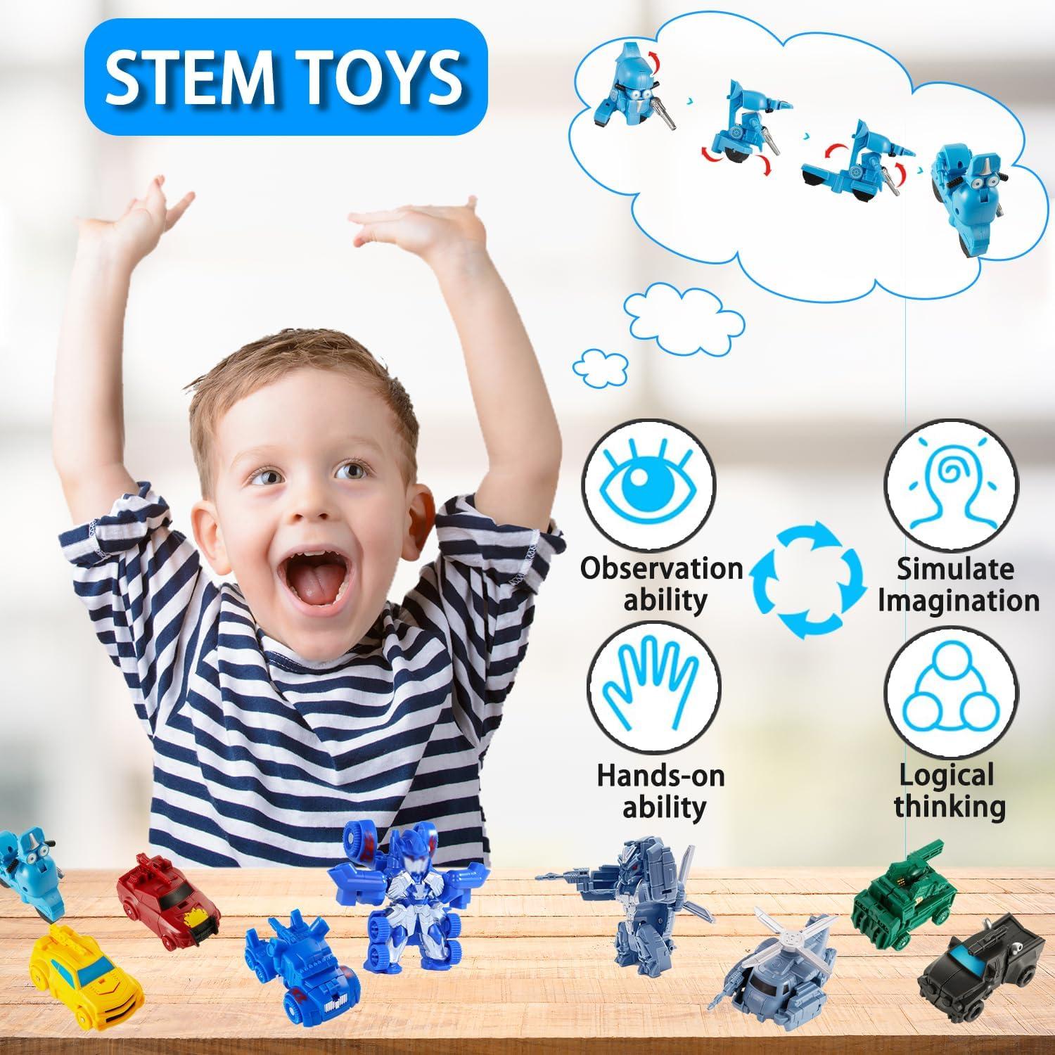 Mini Juguete Robot Coche ZCXEB 2 en 1 8.89 cm para Niños