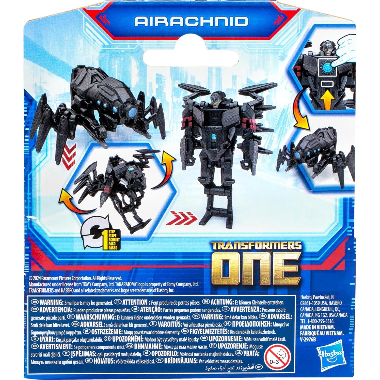 Figura de Acción Transformers One Airachnid 10 cm 2 en 1