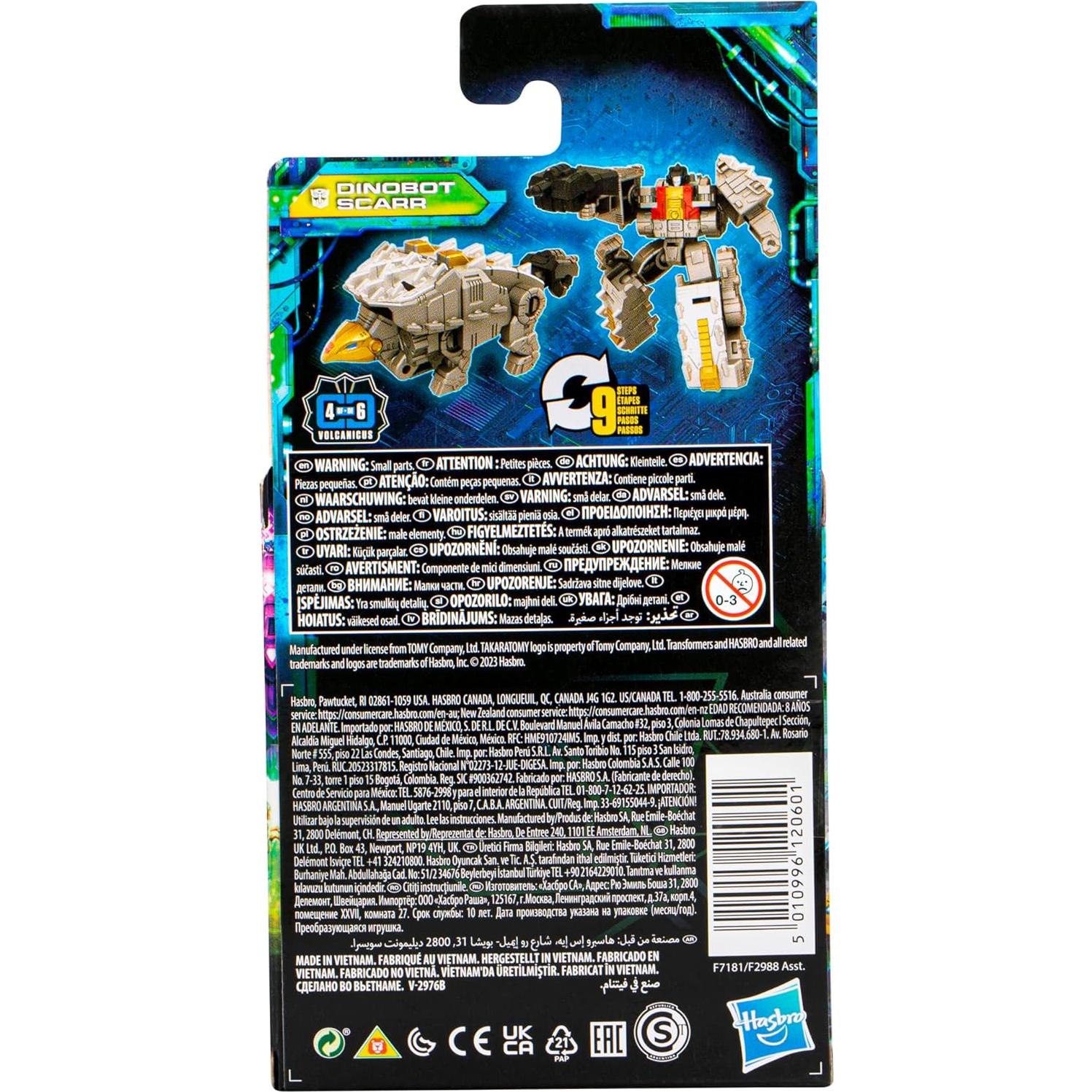 Transformers Legacy Evolution Dinobot Scarr 8.9 cm figura acción