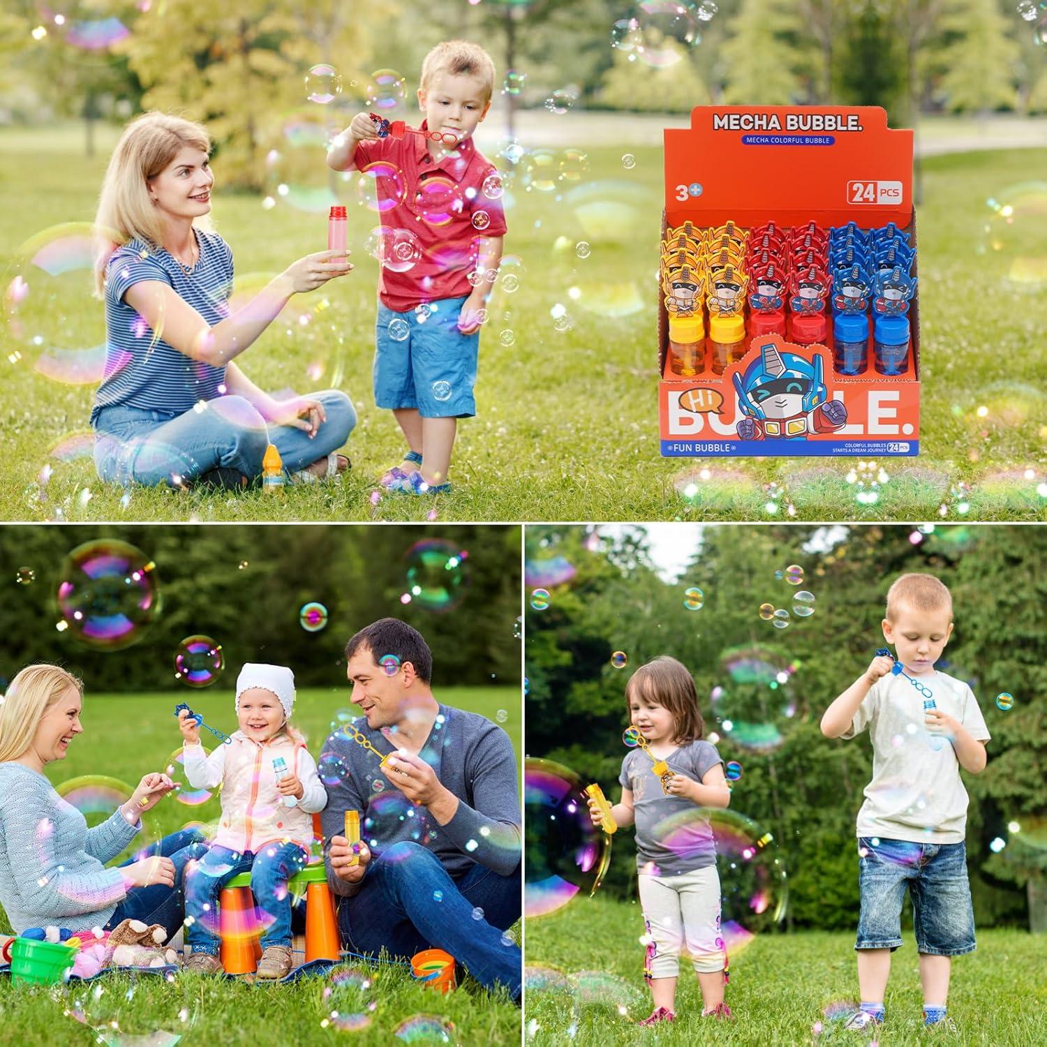 Varitas de Burbujas Robot Transformador 24 pcs - Juguetes para Niños