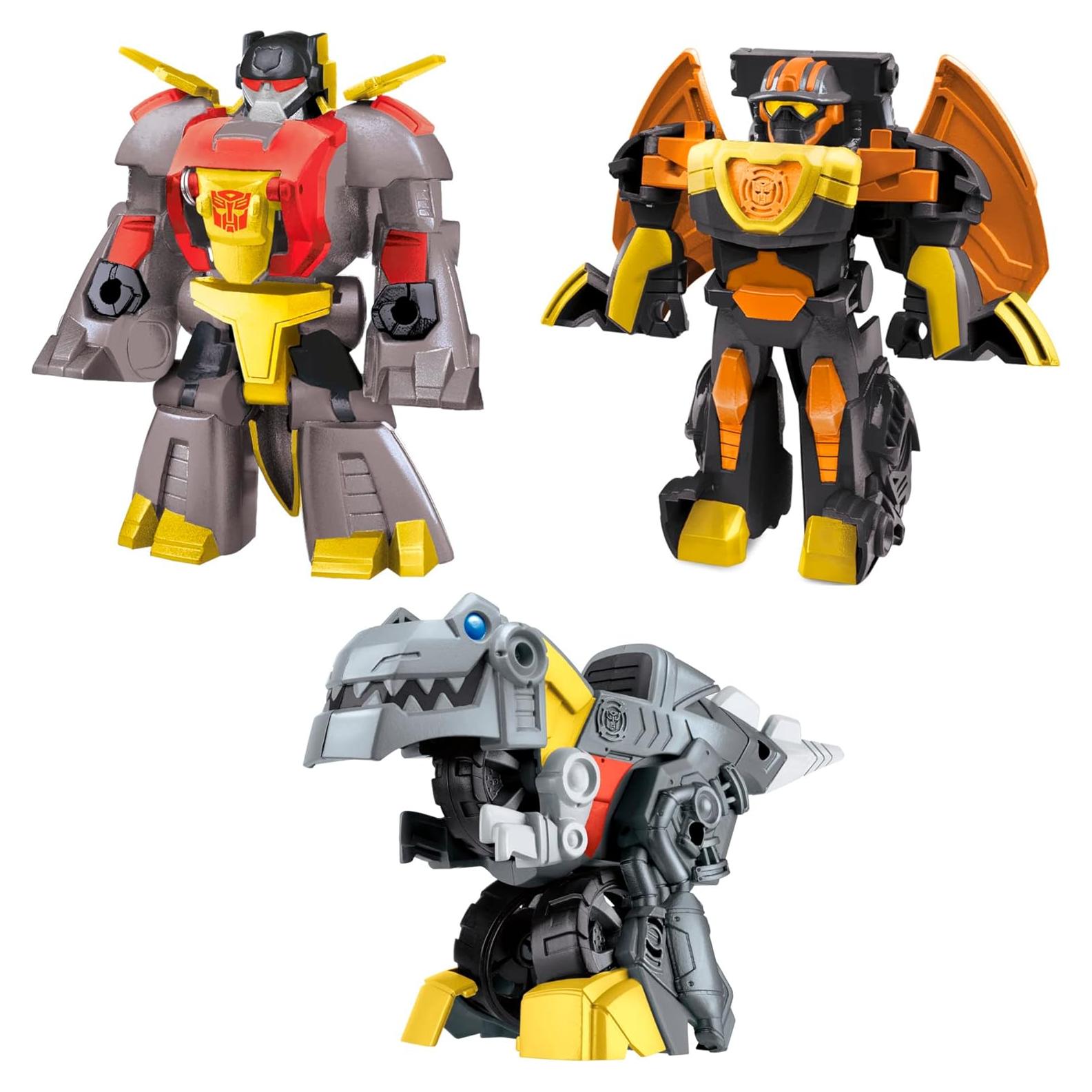 Figuras Transformers Rescue Bots Grimlock y Snarl 3-Pack 11.43 cm
