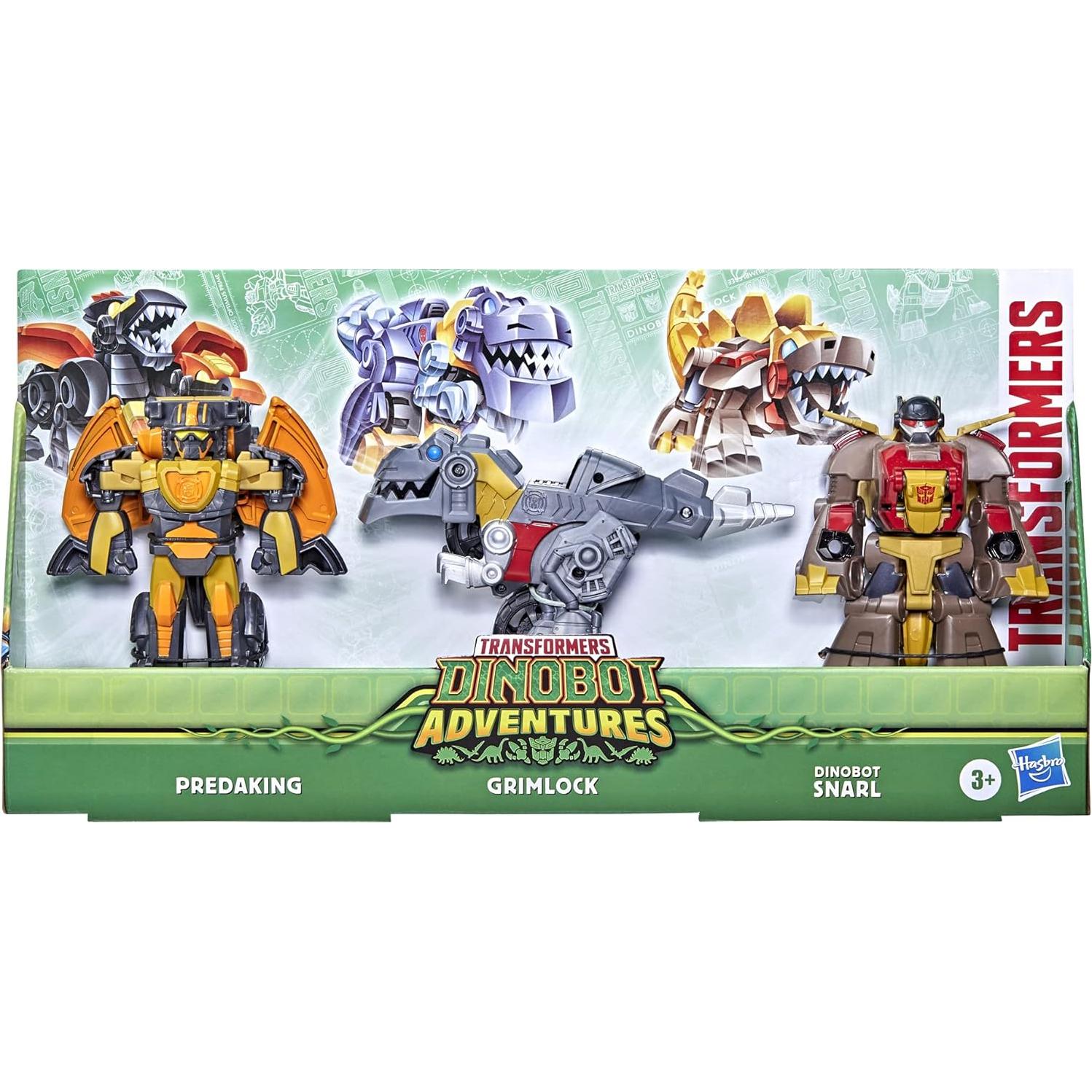 Figuras Transformers Rescue Bots Grimlock y Snarl 3-Pack 11.43 cm