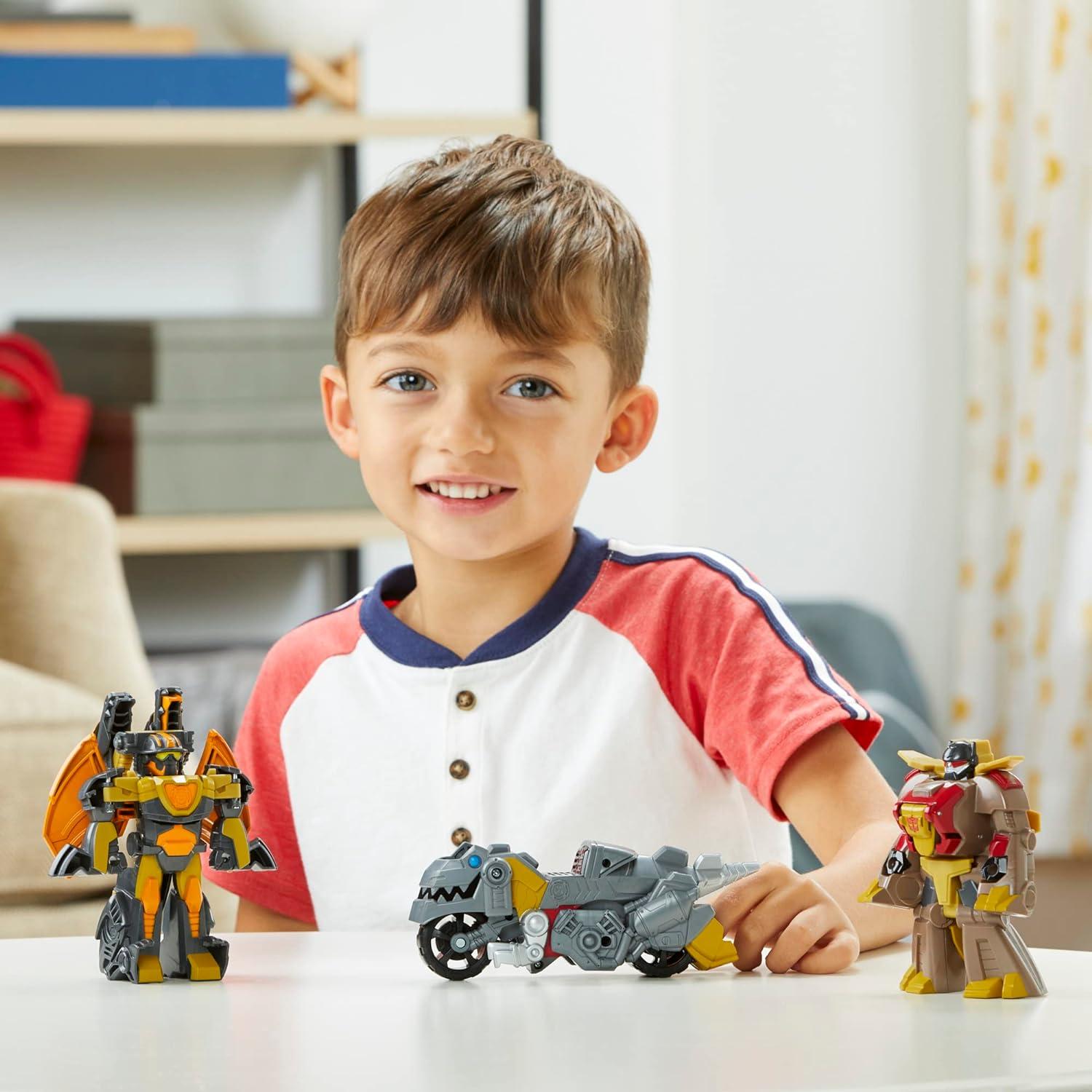 Figuras Transformers Rescue Bots Grimlock y Snarl 3-Pack 11.43 cm