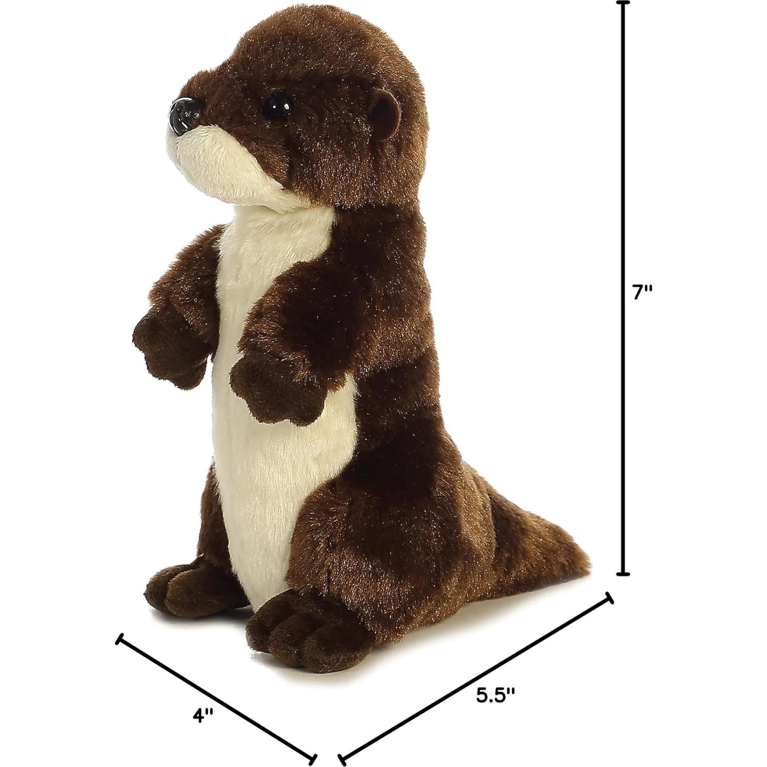 Peluche Nutria de Río Aurora Mini Flopsie 10 cm Marrón